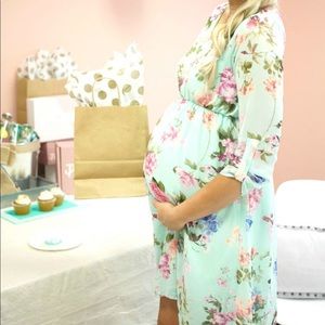 Pink Blush Maternity Dress